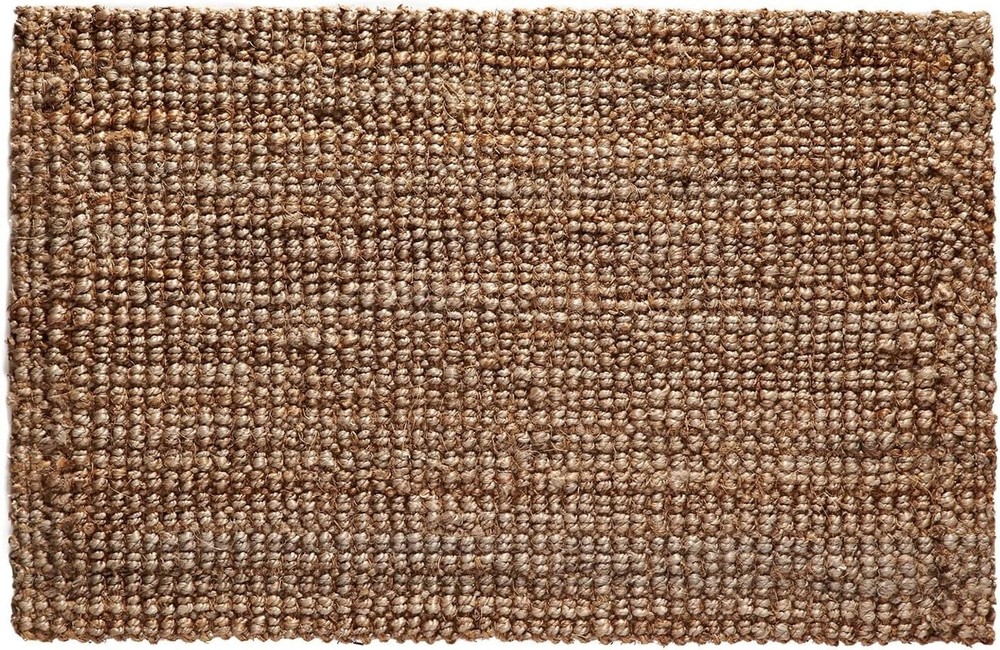 Premium Handwoven Jute Area Rug - Reversible Chunky Textured Design