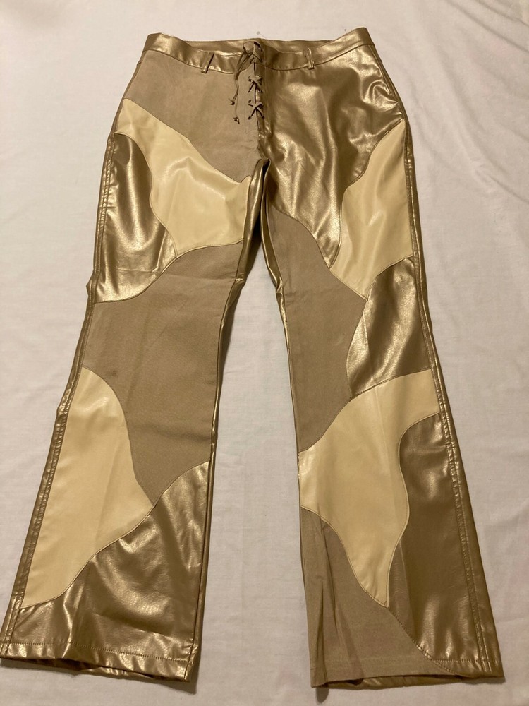 Junior's Size 15 Cream Taupe Pants with Polyurethane Lining-image