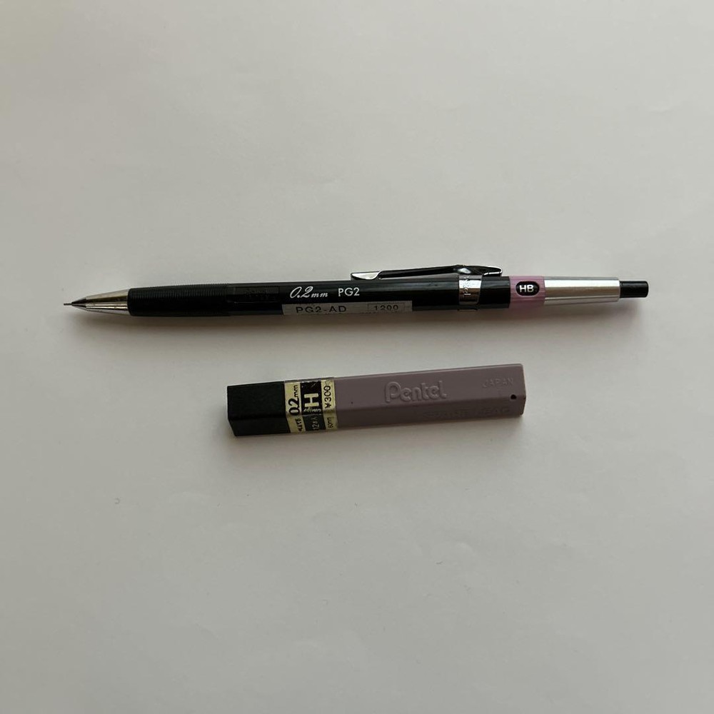 Pentel PG2 0.2mm Mechanical Pencil High Polymer Refill #3f9c78