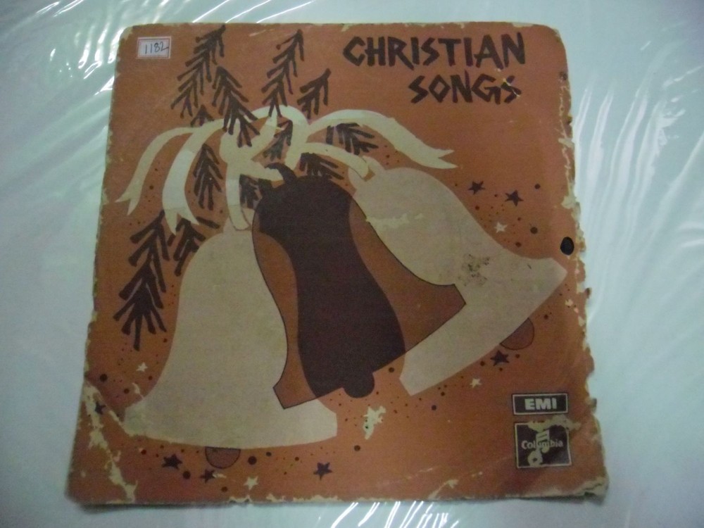 CHRISTIAN SONGS  YESUDAS ESWARI TAMIL rare EP RECORD 45 vinyl INDIA 1972 VG+