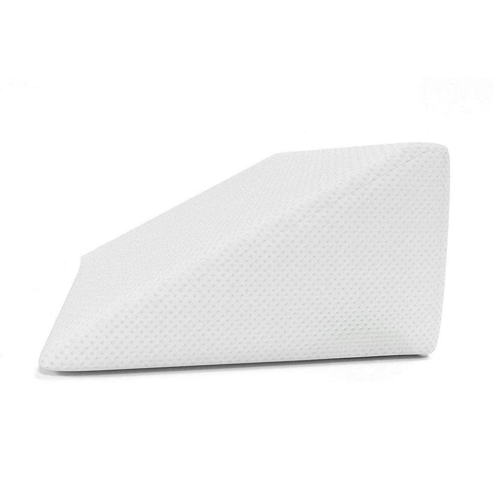 Hypoallergenic Memory Foam Wedge Pillow with Removable Cover for Medium Comfort