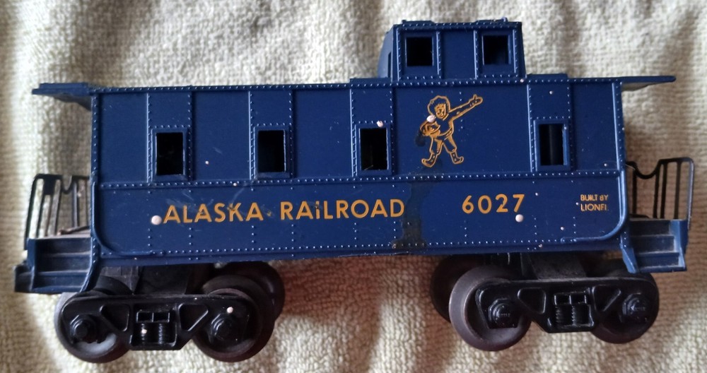 lionel postwar 6027 blue alaska railroad caboose