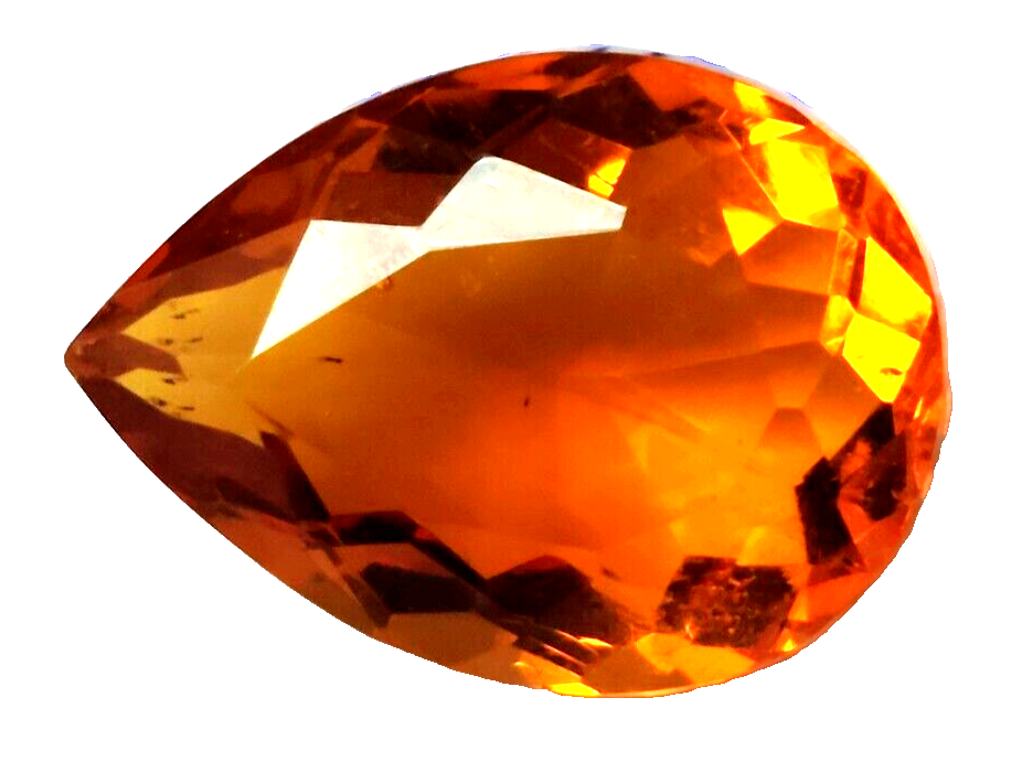 AAA+ Yellow Citrine 14.0 Ct Pear Cut Flawless Loose Gemstone Gift for Women