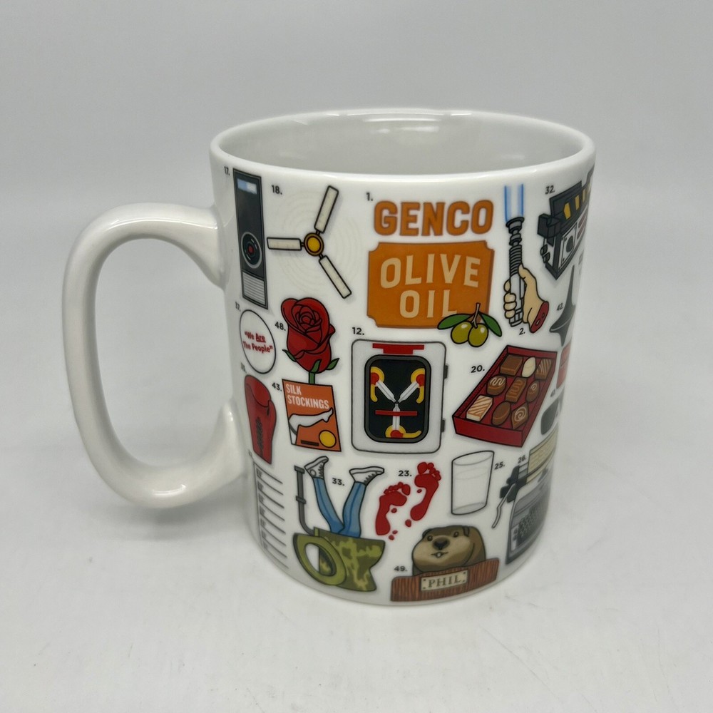 Ginger Fox Coffee Tea Novelty Mug Movie Buff Trivia Guess Office 16 oz