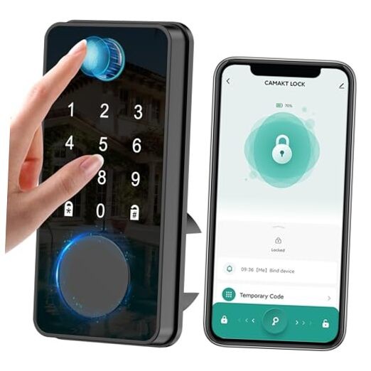 Smart Fingerprint Deadbolt Lock with Keyless Entry for Secure Access  