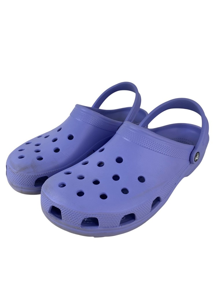 Mens Crocs Classic Clog Purple Size 14 Comfortable Lightweight Footwear