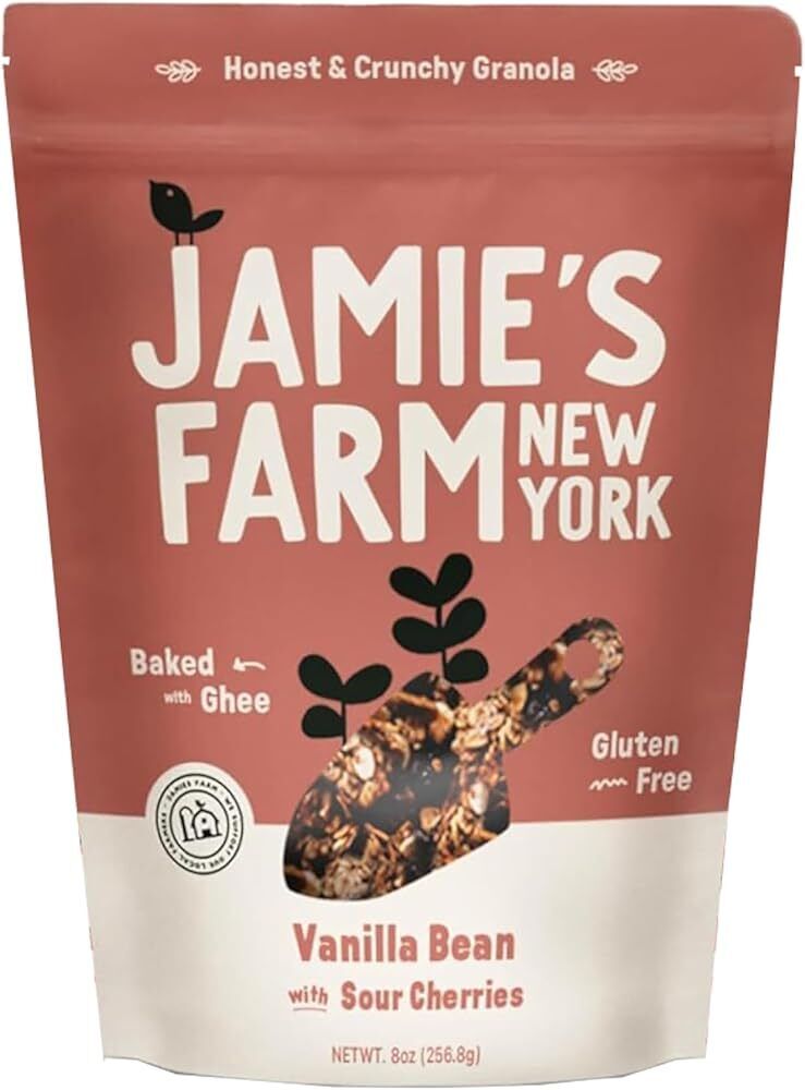 Jamie's Farm New York, Vanilla Bean Granola with Sour Cherries (1 Pack) - Glu...