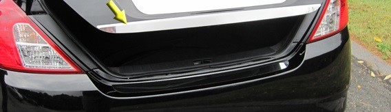 Chrome Rear Deck Trim 1PC QAA Stainless Trunk Accent FOR NISSAN VERSA 2013-2019