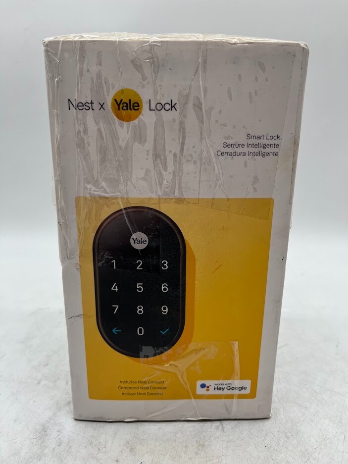 Google Nest Yale Smart Deadbolt Lock with Nest Connect in Oil Rubbed Bronze