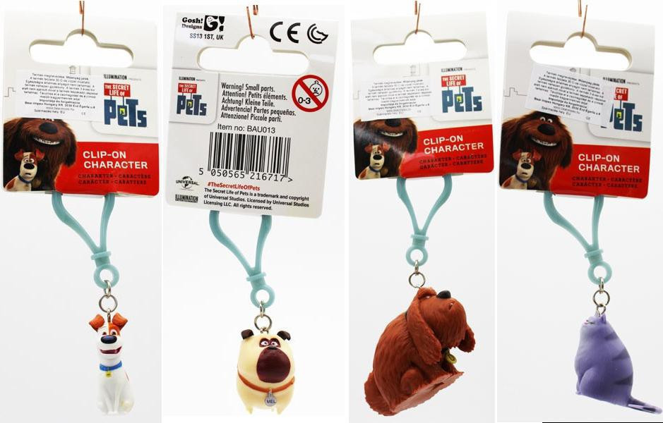 Custom PETS Vita Secret Life Keychain with Unique Illumination Feature