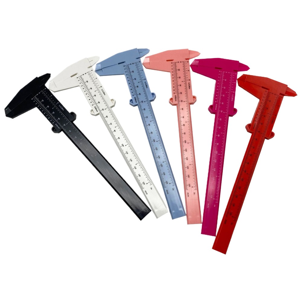 1pc Precise Vernier Caliper ABS Measuring Tool Portable&safe For Students Random