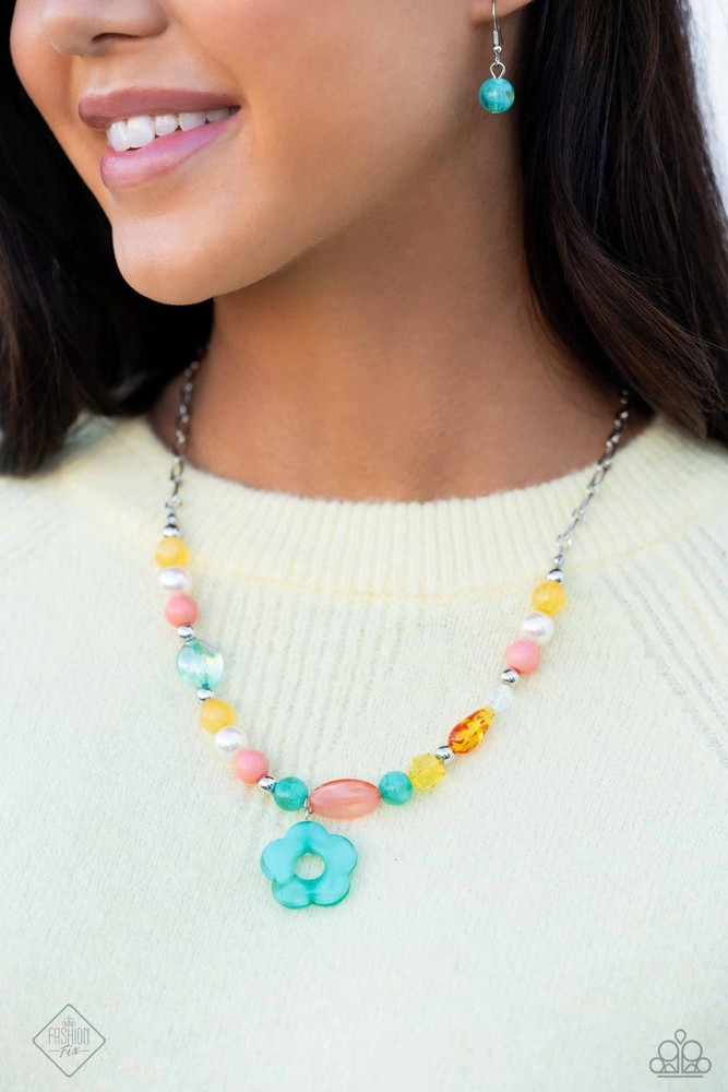 New Paparazzi Jewelry-Daisy About You Necklace-Multicolor