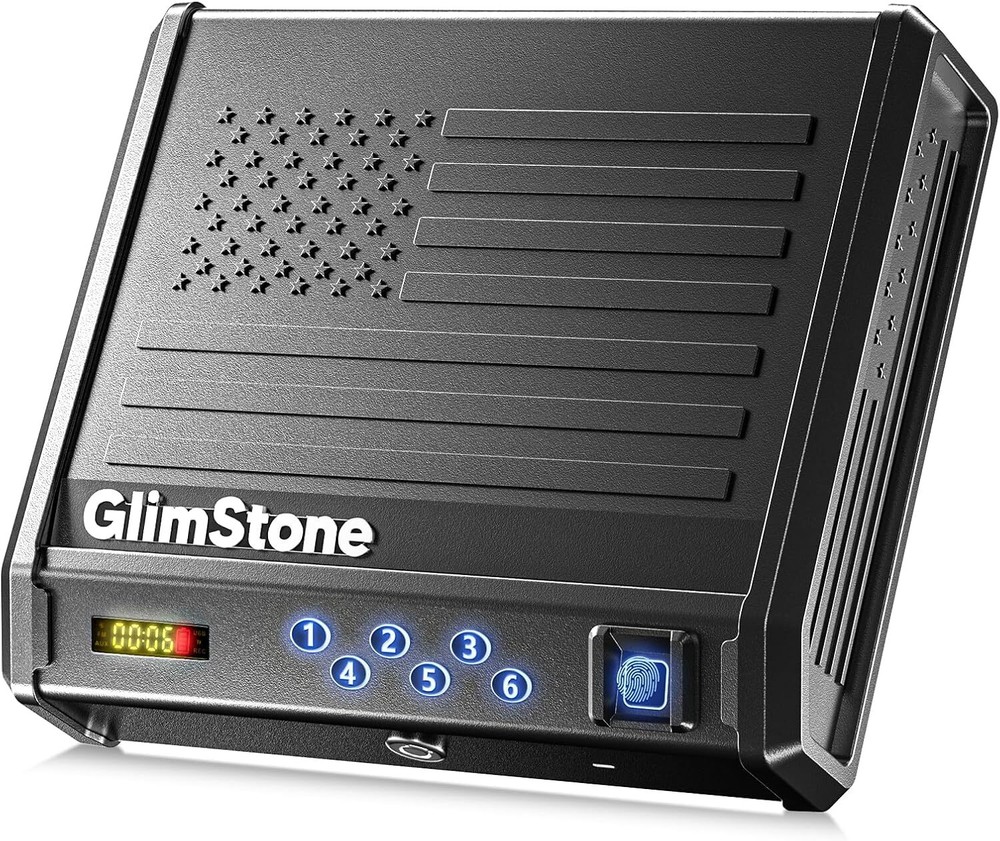 Fingerprint Identification or Key Pad Quick... Biometric Gun Safe for Pistols