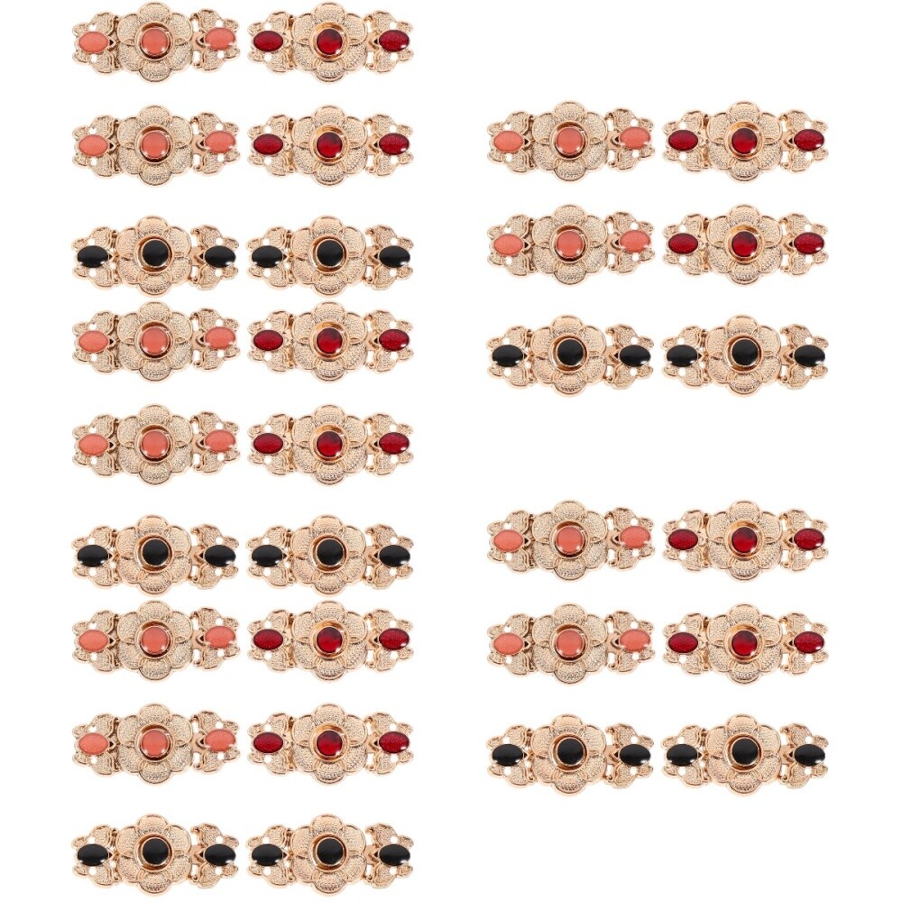 5 PCS Pliers Buttons Snap Cheongsam Buckle Cardigan Fastener