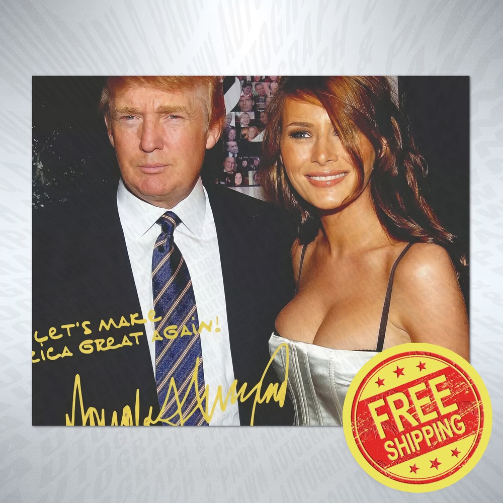 Donald Trump Autographed 8x10 Photo Reprint Poster with Signature BUY NOW-image