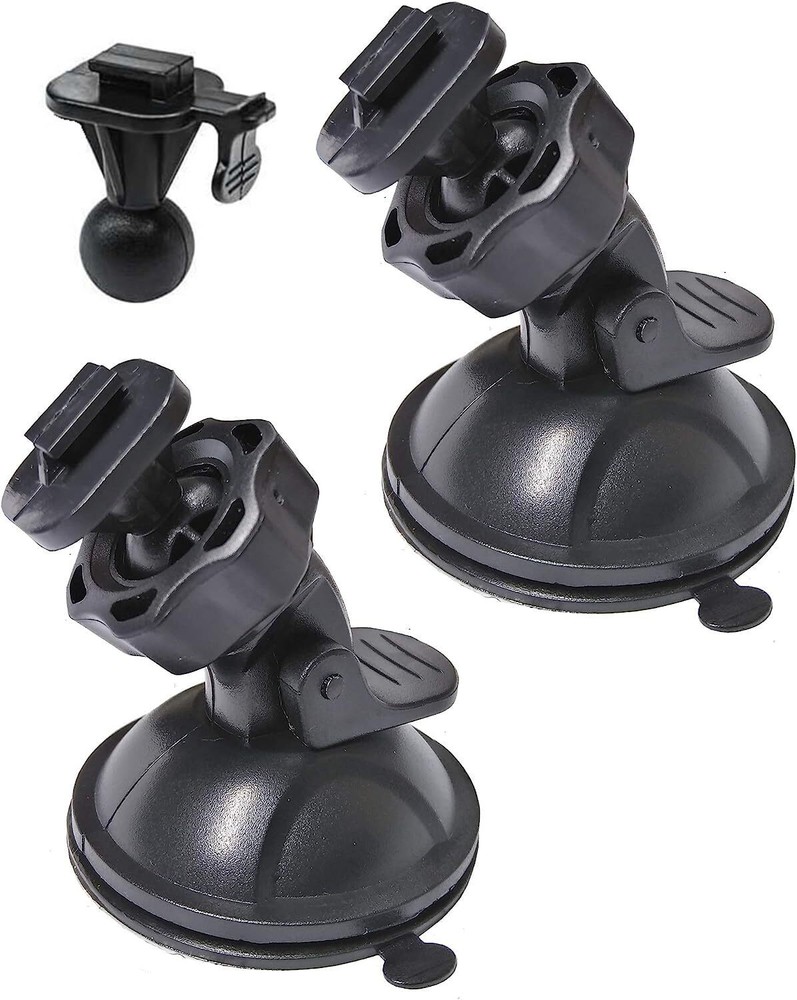 2-Pack Dash Camera Suction Mount for Windshield and Cup Holder Vehicle Recorder