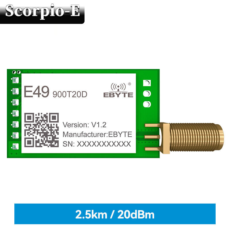 433/915MHz 20dBm TTL Level Output IoT UART Wireless Transceiver Module Low Power-image