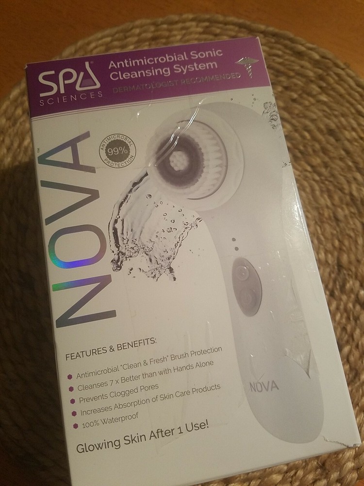 NOVA Spa Sciences NOVA Antimicrobial Sonic Cleansing System NEW Open box
