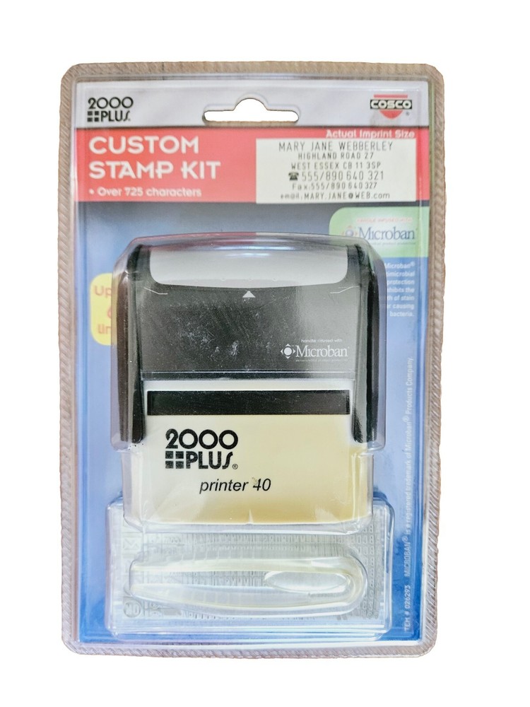 Cosco 2000PLUS 026293 Stamp Kit 725 Characters