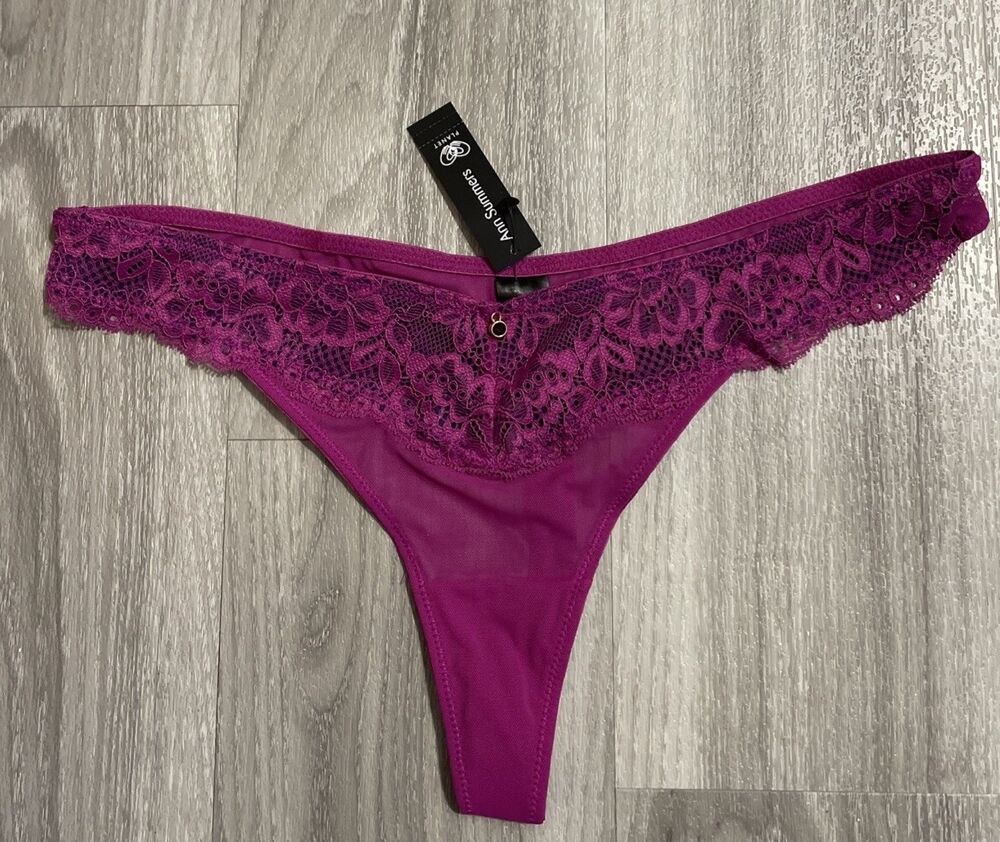 Ann Summers Sexy Lace Planet Thong Size 10 -- New With Tags