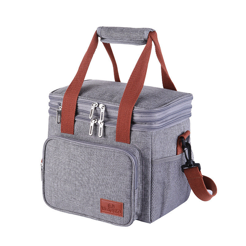 Double Deck Insulated Leakproof Lunch Bag for Adults and Kids Work or Picnic