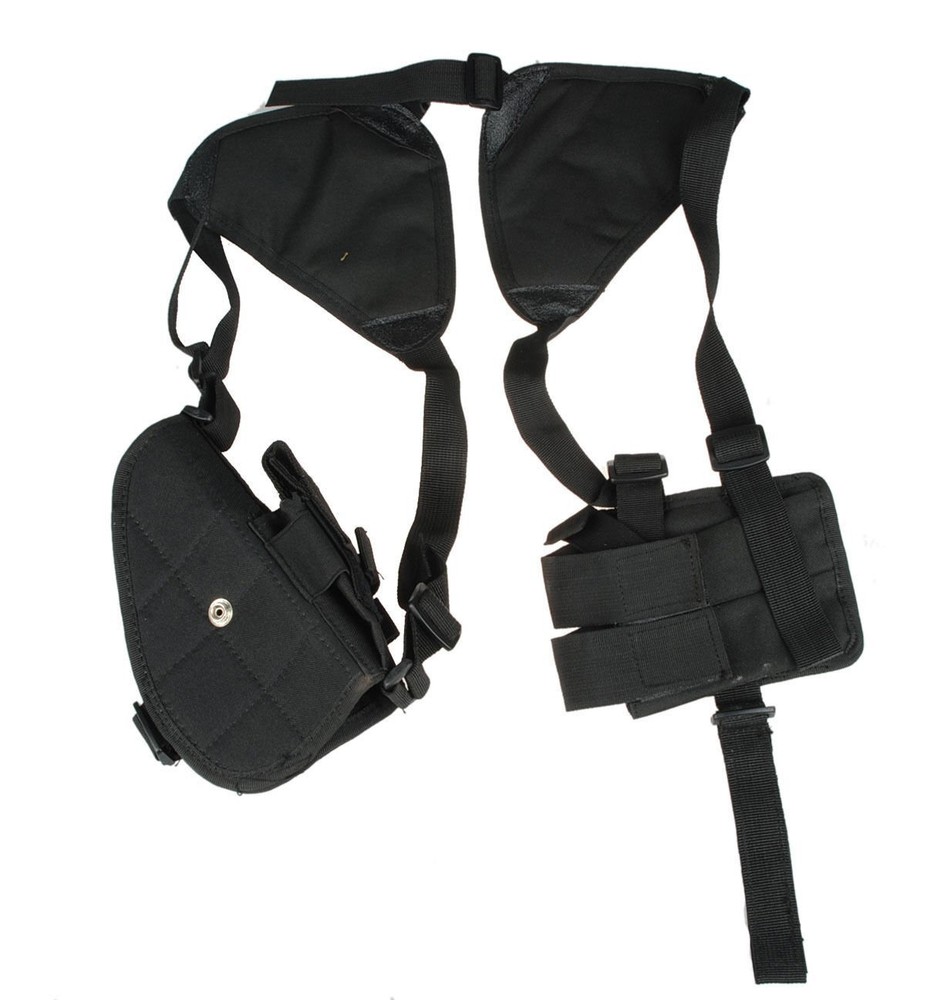 Tactical Right Hand Shoulder Holster with Adjustable Magazine Pouch