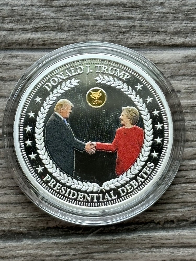 2017 Donald Trump Colorized Presidential Debate Coin