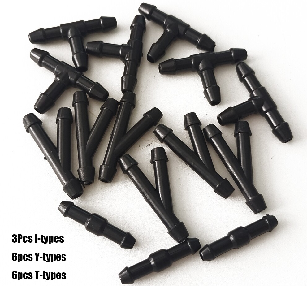 Car Windshield Windscreen Water Washer Hose Wipers Spray Pipe Adapter Connector