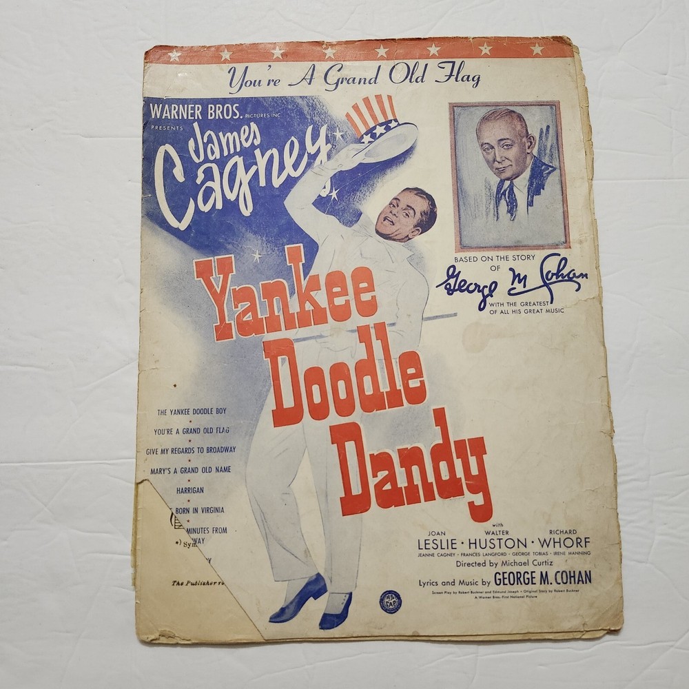 1933 You're A Grand Old Flag James Cagney Yankee Doodle Dandy Vtg Sheet Music