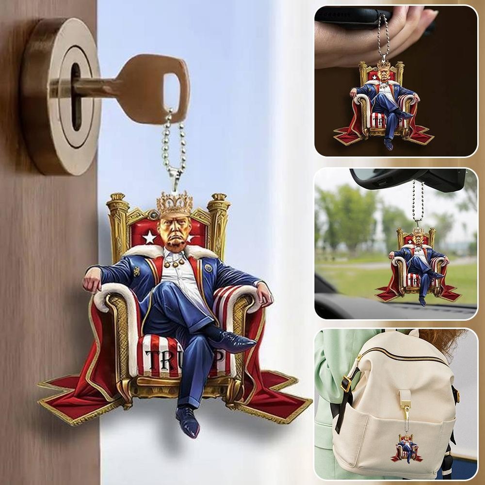 Patiotic Donald 2024 Christmas Ornament - Acrylic Tree Decor, Holiday GXX