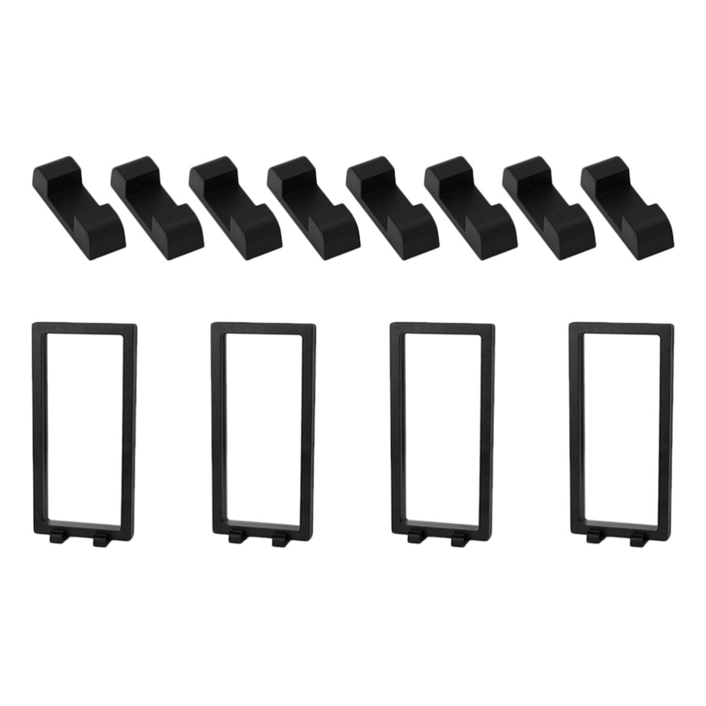 4 Sets Floating Display Frame Case Jewelry Miniature Selling Travel