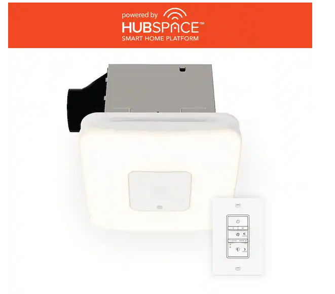 Commercial Electric 80 /110 CFM Ceiling Mount Room Side Installation Smart Bathr