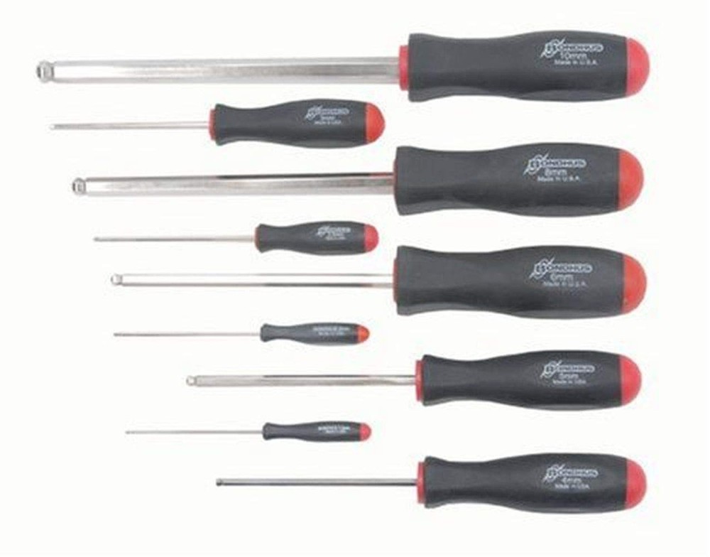 9-Piece Balldriver Screwdriver Set with BriteGuard 1.5-10mm