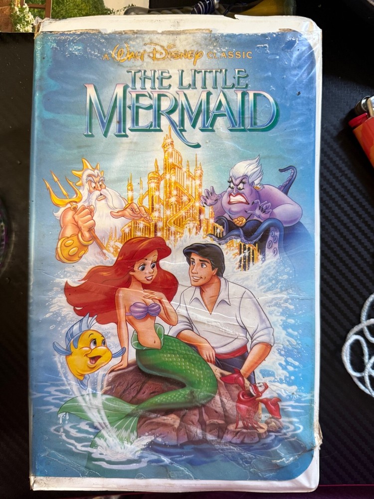 Walt Disney The Little Mermaid Black Diamond VHS Banned Artwork Cover