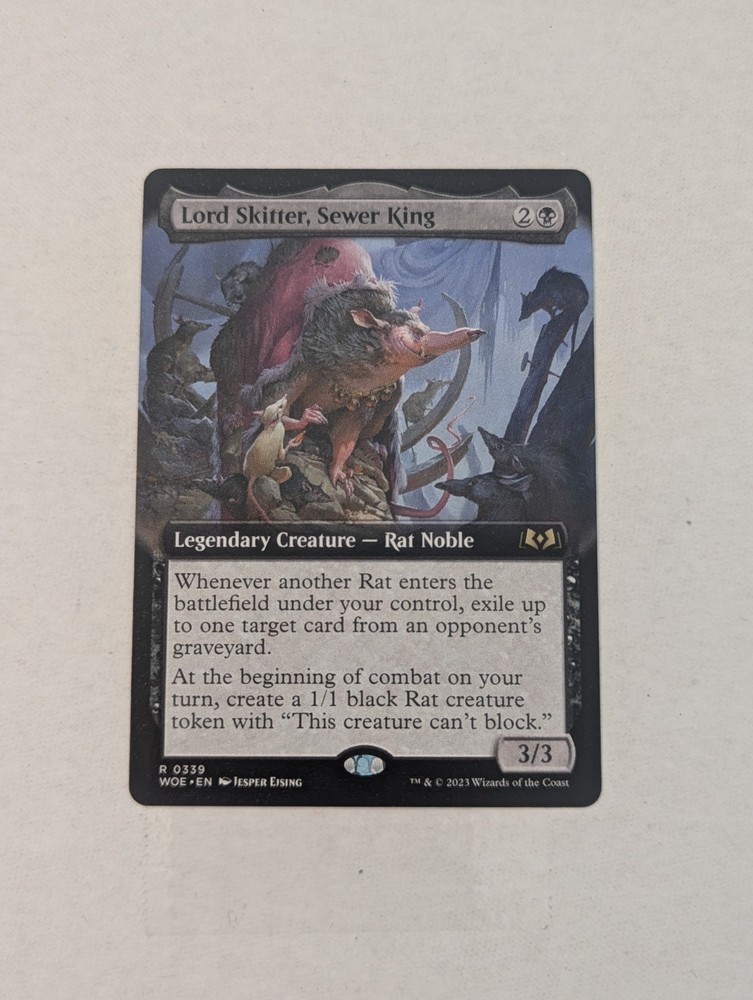 Lord Skitter Sewer King Extended Art Wilds of Eldraine MTG Card
