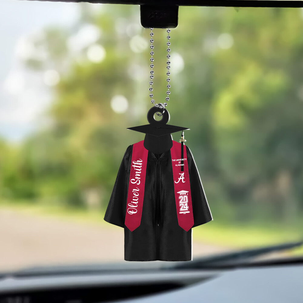 2024 Graduation Gown & Cap Personalized Ornament