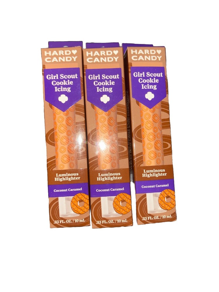 Hard Candy Girl Scout Cookie Icing Luminous Highlighter Coconut Caramel -3 Pack