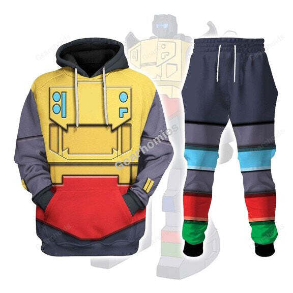 Transformers G1 Grimlock Dinobots Cosplay Hoodie and Sweatpants Set