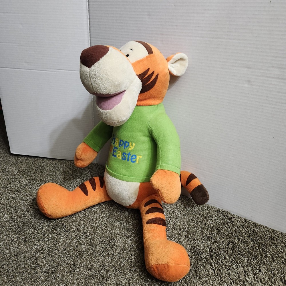 DAN DEE Disney Tigger Plush Happy Easter Green Shirt 15 Inch
