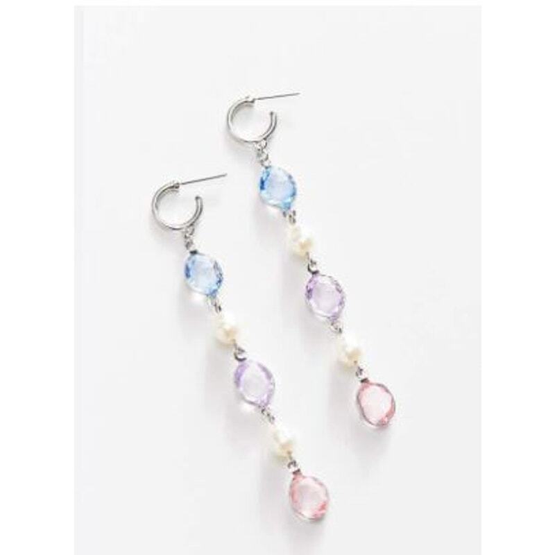 Urban Outfitters Women's Desiree Pastel Pearl Drop Earrings NWT 28