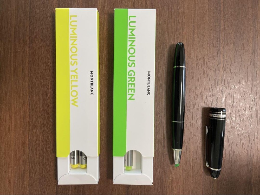 Mongolian Document Marker Marker Refills Set of 3 #4ff36d