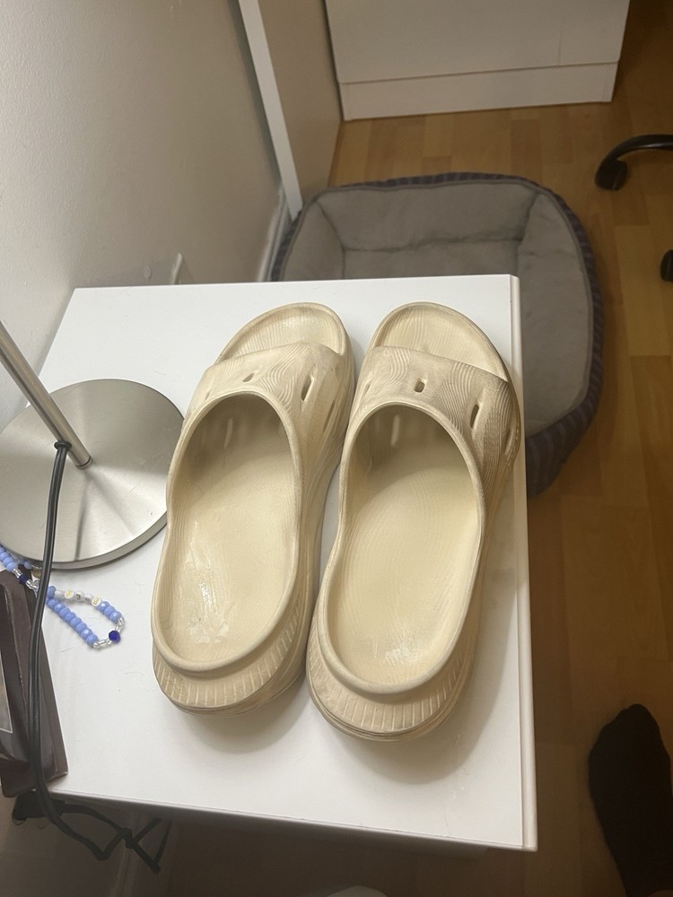 Hoka Ora 3 Recovery Slides Men Vanilla Beige Cream Size 9.5