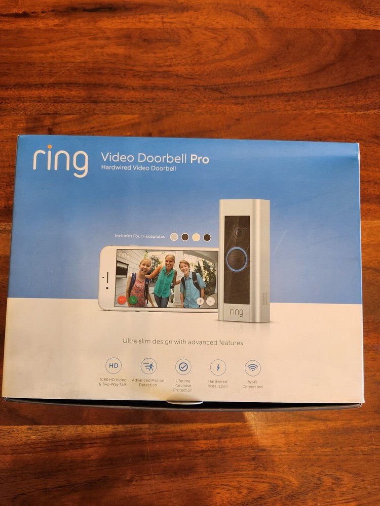 2018 1080 HD Ring Video Doorbell Pro Hardwired