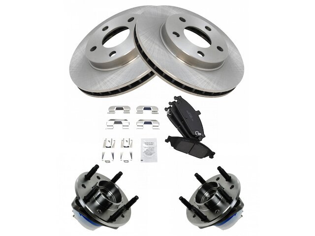 1999-2004 Alero Front Brake Pad Rotor & Wheel Hub Kit 35PYCY