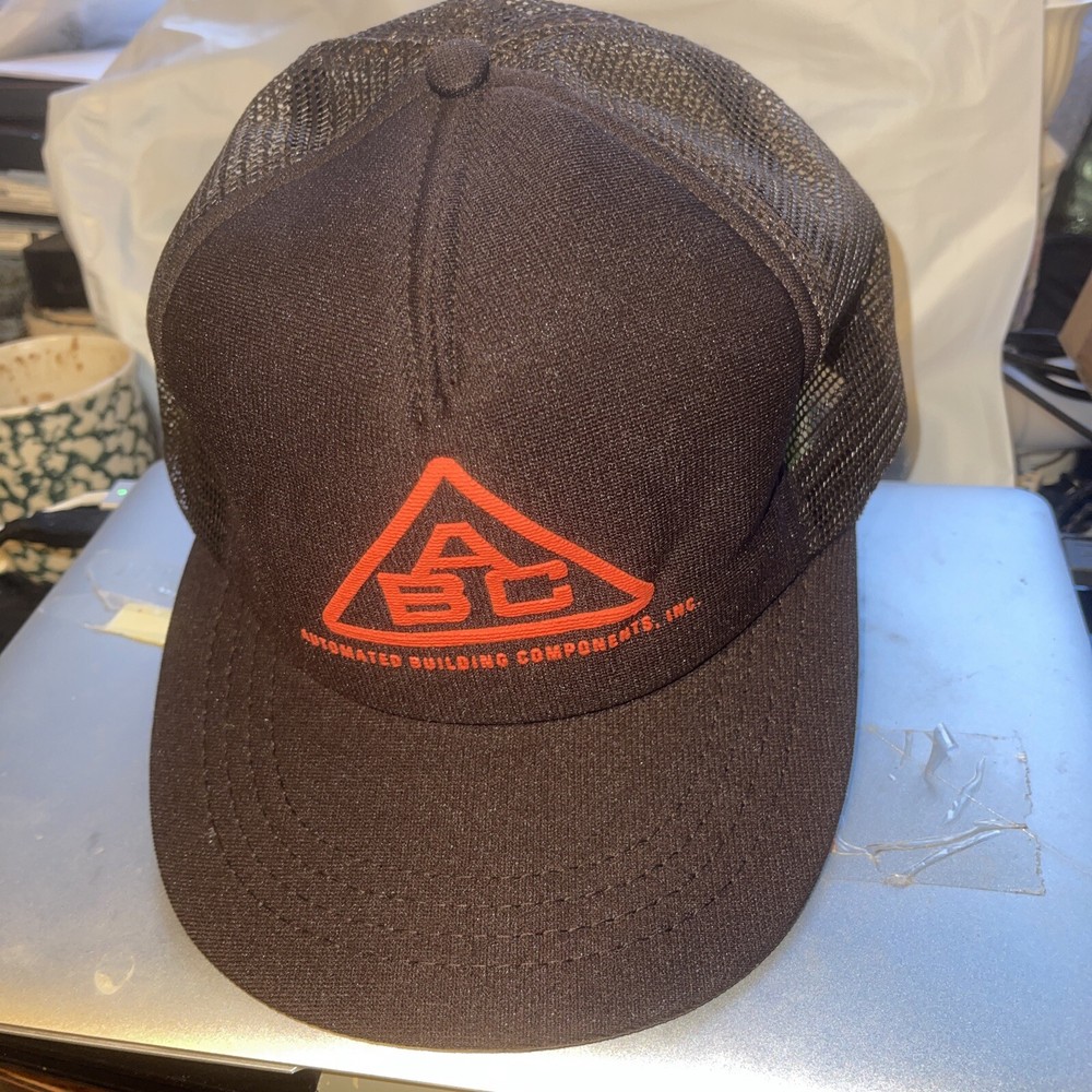 ABC Brown Mesh Baseball Cap with Plastic Backstrap #42 – Automated Building Components-image