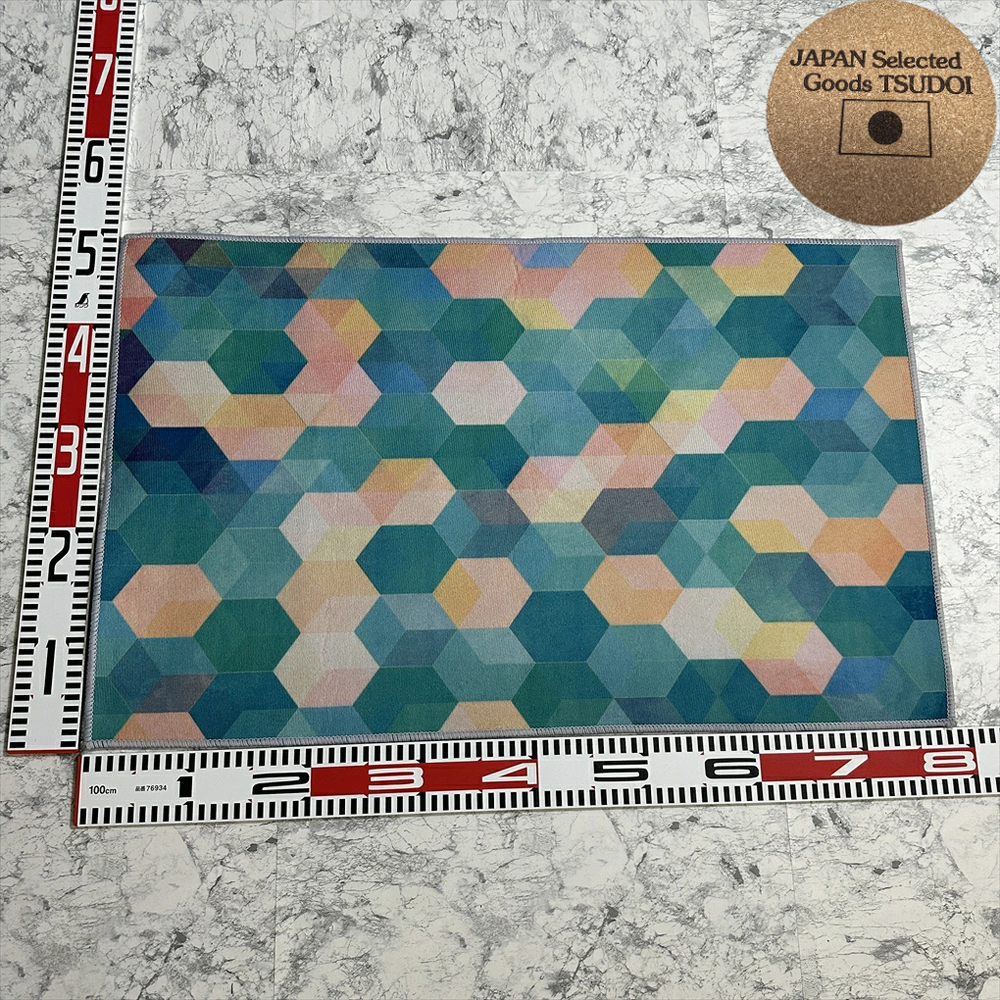 Hexagon Geometric Mat Japanese Anti-Slip 29.5x19.7/75x50cm 000312