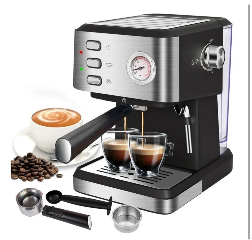 Bluebow 20 Bar Espresso Machine with 1.5L Tank and Milk Frother