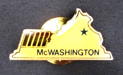 McDONALD'S McWASHINGTON WASHINGTON D.C. RARE PIN