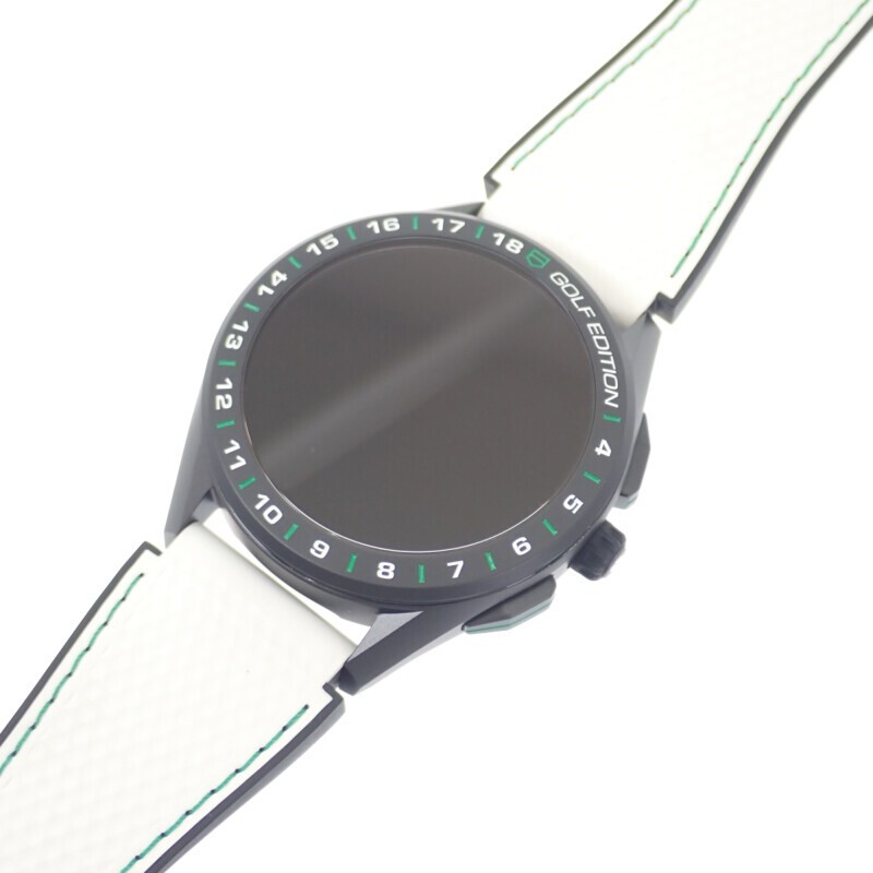 TAG Heuer Connected Golf Edition Titanium Rubber Mens Watch SBG8A82 EB0206