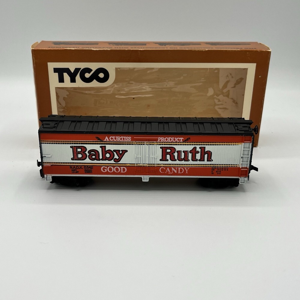Vintage TYCO HO Baby Ruth Billboard Reefer Train Car 355C Original Box